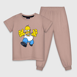 Детская пижама Сердитый Гомер Симпсон - крутой чувак