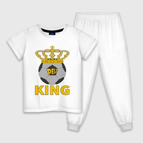 Детская пижама Пеле король футбола / Белый – фото 1