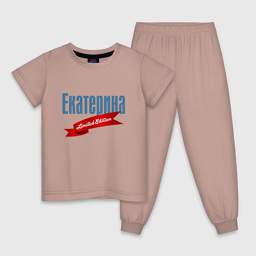 Детская пижама Екатерина - limited edition / Пыльно-розовый – фото 1