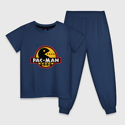 Пижама хлопковая детская Pac-man game, цвет: тёмно-синий