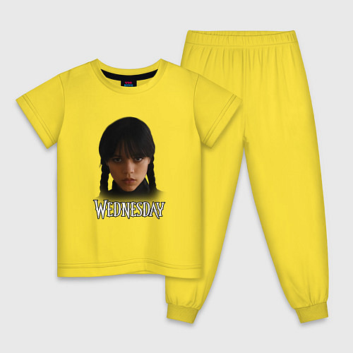 Детская пижама Уэнсдэй Wednesday / Желтый – фото 1