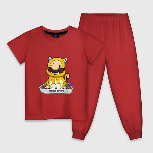 Детская пижама Mario super kitty / Красный – фото 1