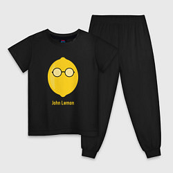 Пижама хлопковая детская John Lemon, цвет: черный