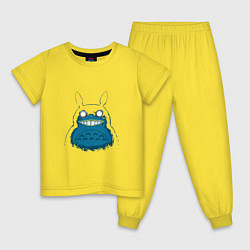 Пижама хлопковая детская Totoro Darko, цвет: желтый