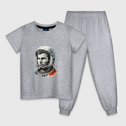 Детская пижама Юрий Гагарин в современном стиле