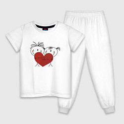 Детская пижама Два любящих сердца становятся одним
