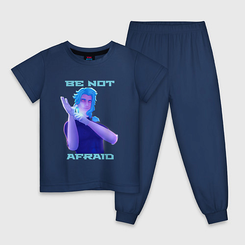 Детская пижама Dottore, Be not Afraid / Тёмно-синий – фото 1