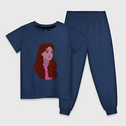 Детская пижама Девушка с рыжими волосами