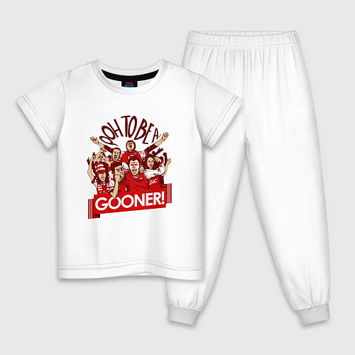 Детская пижама Фанаты Арсенала / Белый – фото 1