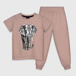 Детская пижама Нарисованный слон