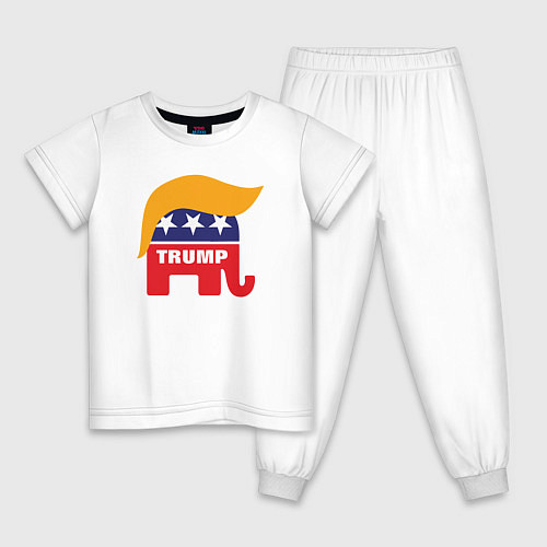 Детская пижама Trump elephant / Белый – фото 1