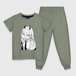 Детская пижама Пауэр с рожками - человек бензопила