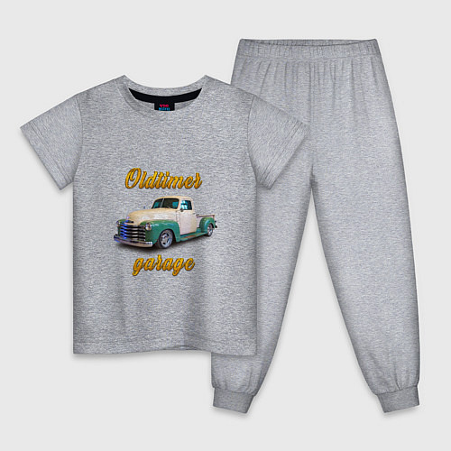 Детская пижама Ретро пикап Chevrolet Thriftmaster / Меланж – фото 1