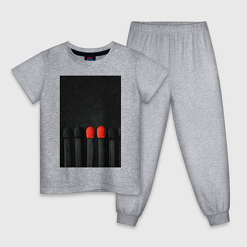 Детская пижама There is nothing wrong with being different / Меланж – фото 1