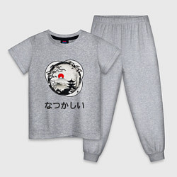 Детская пижама Ностальгия - японские иероглифы