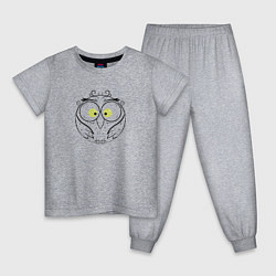 Детская пижама Круглая сова