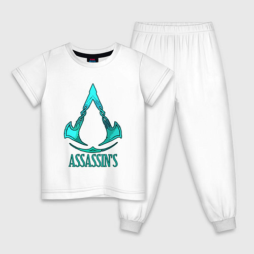 Детская пижама Assassins Creed art / Белый – фото 1
