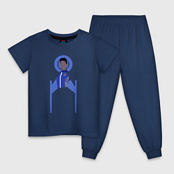Пижама хлопковая детская Звездный путь Дискавери Майкл Бернхэм, цвет: тёмно-синий