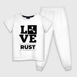 Детская пижама Rust love classic