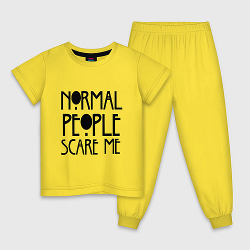 Детская пижама Американская история ужасов / Желтый – фото 1