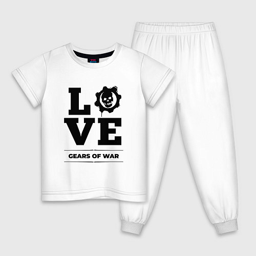 Детская пижама Gears of War love classic / Белый – фото 1