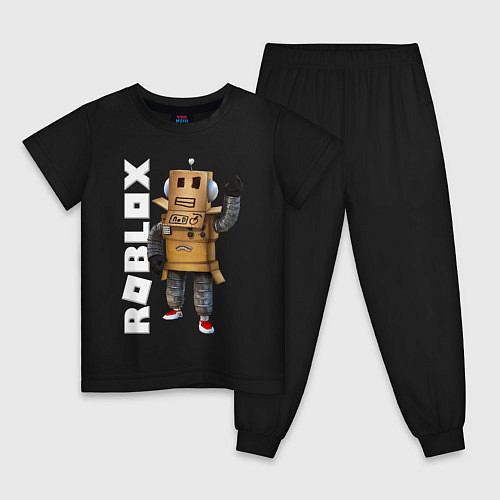 Детская пижама Робот из Роблокс / Черный – фото 1