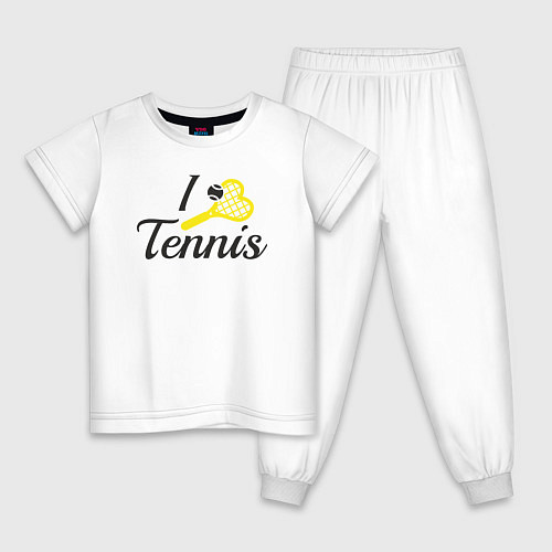 Детская пижама Love tennis / Белый – фото 1