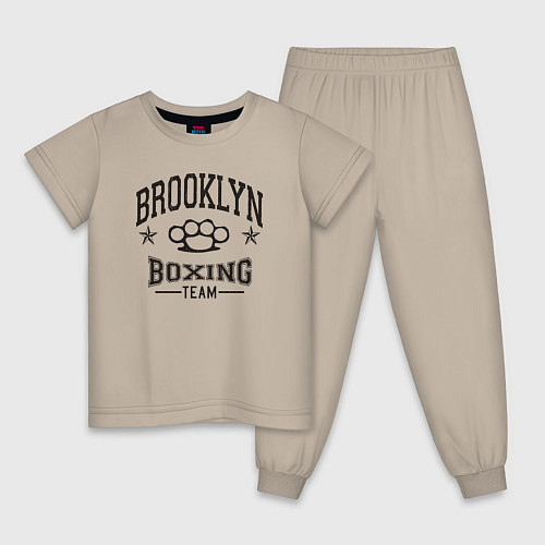 Детская пижама Brooklyn boxing / Миндальный – фото 1