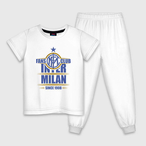 Детская пижама Inter Milan fans club / Белый – фото 1