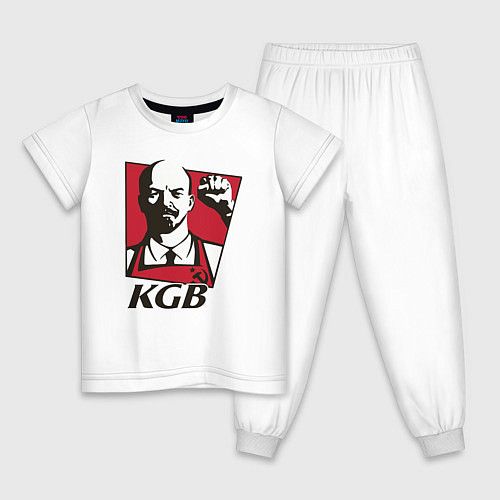 Детская пижама KGB Lenin / Белый – фото 1