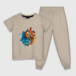 Детская пижама Стихии огня и воды