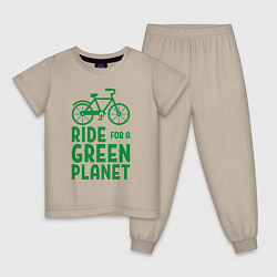 Детская пижама Ride for a green planet