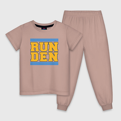Детская пижама Run Denver Nuggets / Пыльно-розовый – фото 1