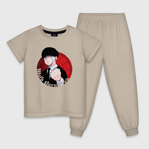 Детская пижама Burnedead / Миндальный – фото 1