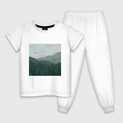 Детская пижама Туманные холмы и лес