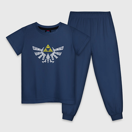 Детская пижама The Legend of Zelda - znak / Тёмно-синий – фото 1