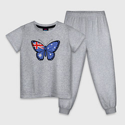 Детская пижама Австралия бабочка