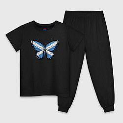 Детская пижама Шотландия бабочка