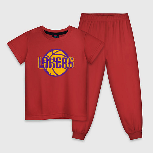 Детская пижама Lakers ball / Красный – фото 1