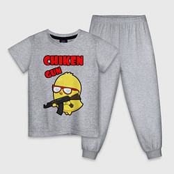 Детская пижама Chicken machine gun