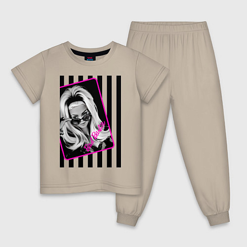 Детская пижама Bad Barbie / Миндальный – фото 1