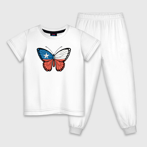 Детская пижама Бабочка Чили / Белый – фото 1