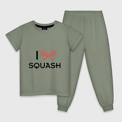 Детская пижама I Love Squash