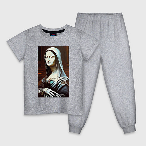 Детская пижама Mona Lisa from Elm street - horror / Меланж – фото 1