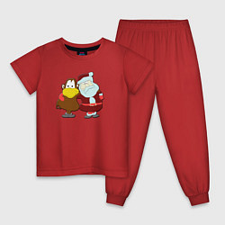 Детская пижама Monkey Chi and Santa Claus