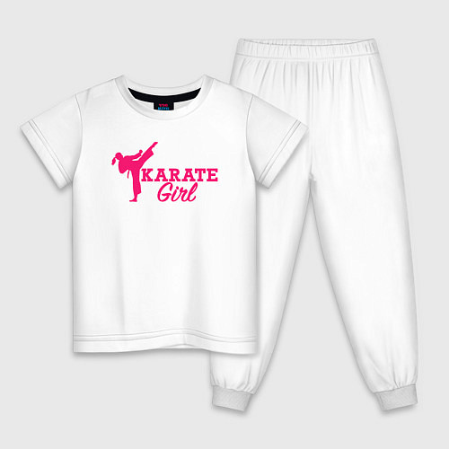 Детская пижама Girl karate / Белый – фото 1