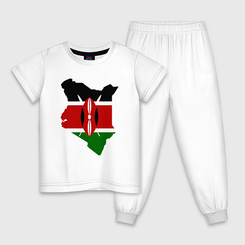Детская пижама Кения / Белый – фото 1