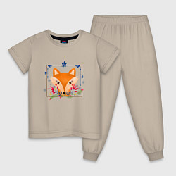 Детская пижама Портрет лисы