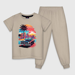 Детская пижама Автомобиль на пляже
