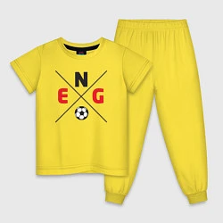 Пижама хлопковая детская England, цвет: желтый